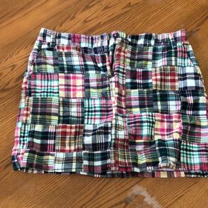 Tommy Hilfiger, multi colored plaid skirt sz 10